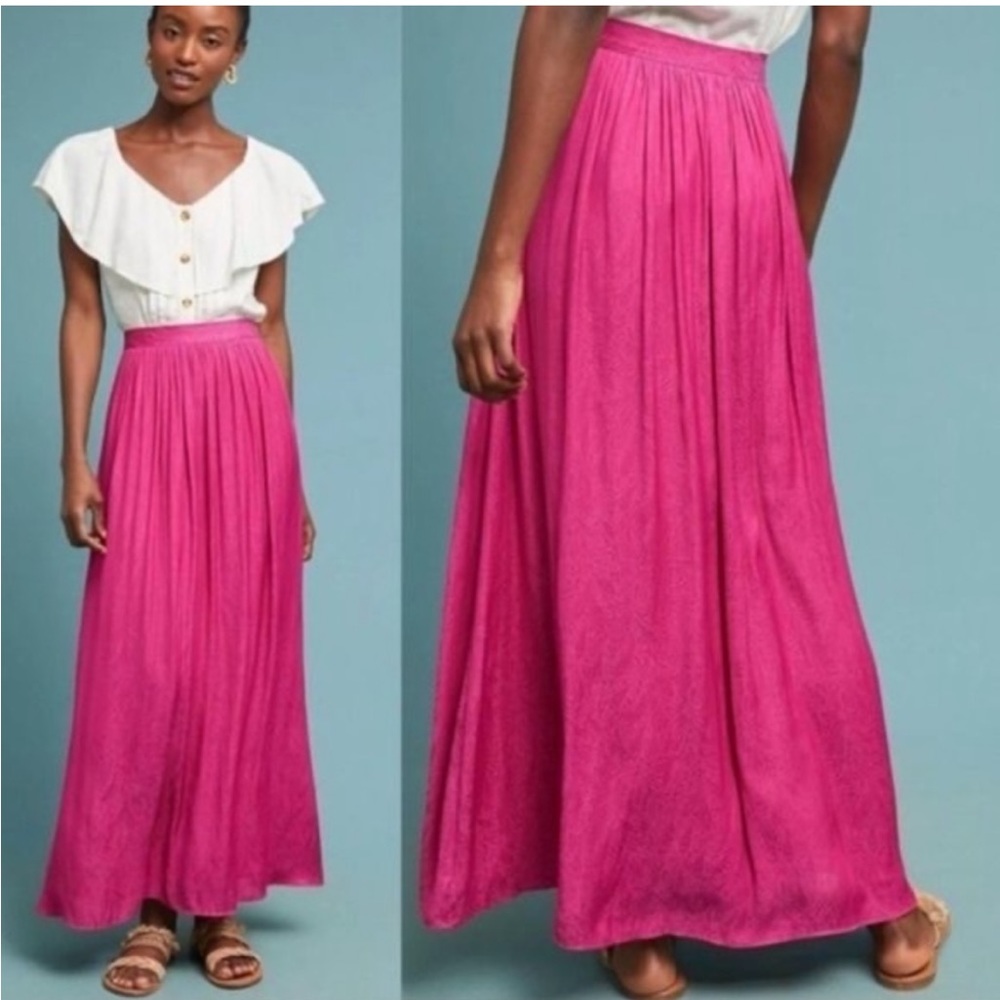Anthropologie Silky Paisley Skirt!